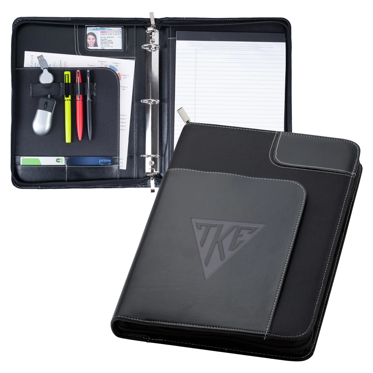 Winn Binder 3-Ring Zip Portfolio 1