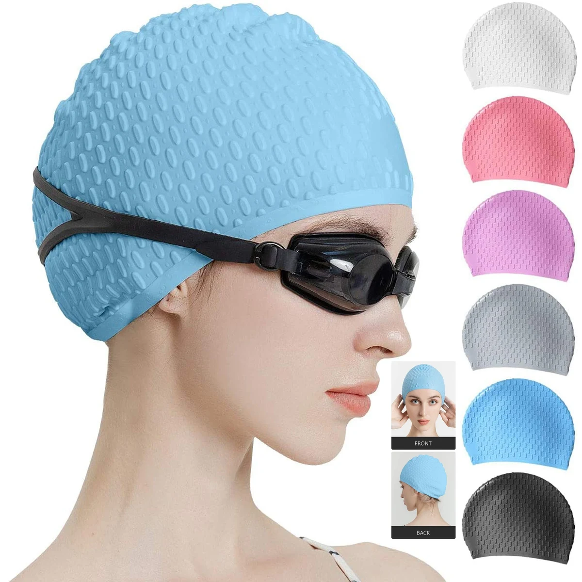 Water Drop Swim Cap 1
