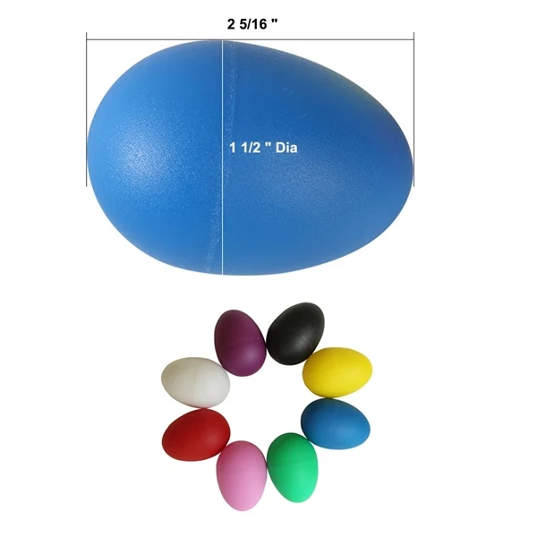 Custom Plastic Mini Egg Shakers with Full-Color Print — Party Favor Giveaway 1