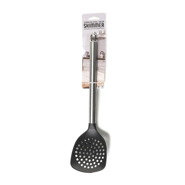 Nylon Kitchen Skimmers - Black 13.5" 1