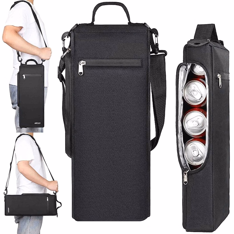 Golf Cooler Bag Holds a 6 Pack of Cans or Two Bottles Wine