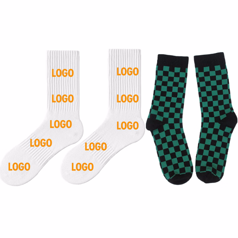 Cotton-Blend Jacquard Crew Socks