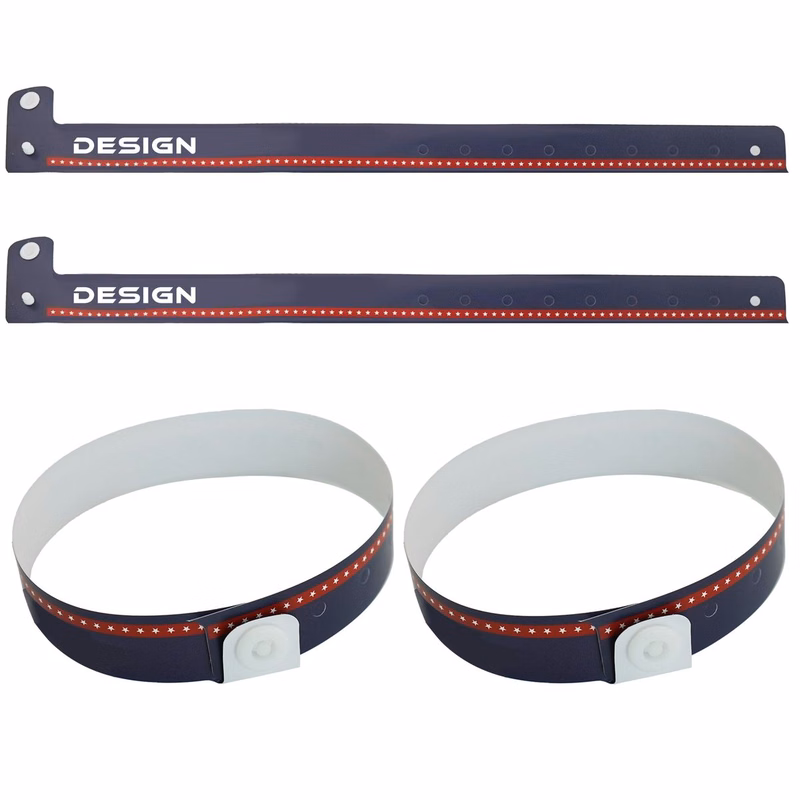 Adjustable L-Shaped PVC Wristband ?C Personalized Design