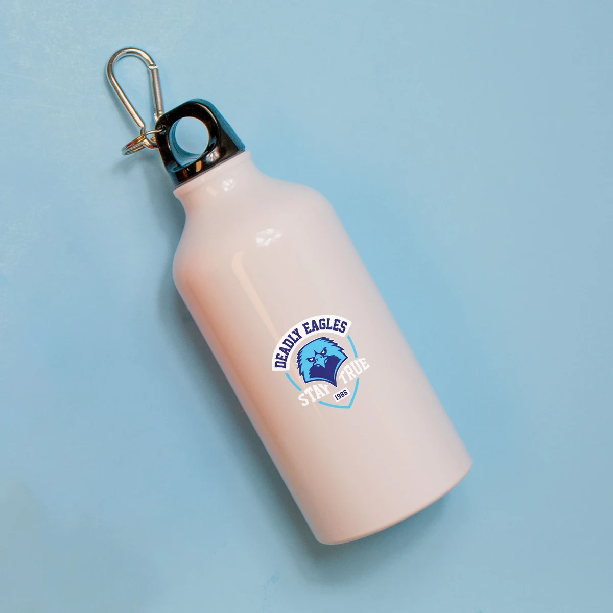 500 Ml (17 Fl. Oz.) Aluminum Water Bottle With Carabiner 1