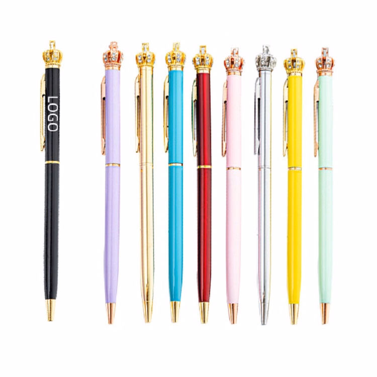 Twist Action Crown Shaped Ballpoint Pen