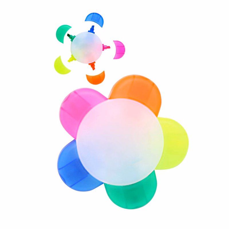 Flower Shaped Multi-Color Highlighter
