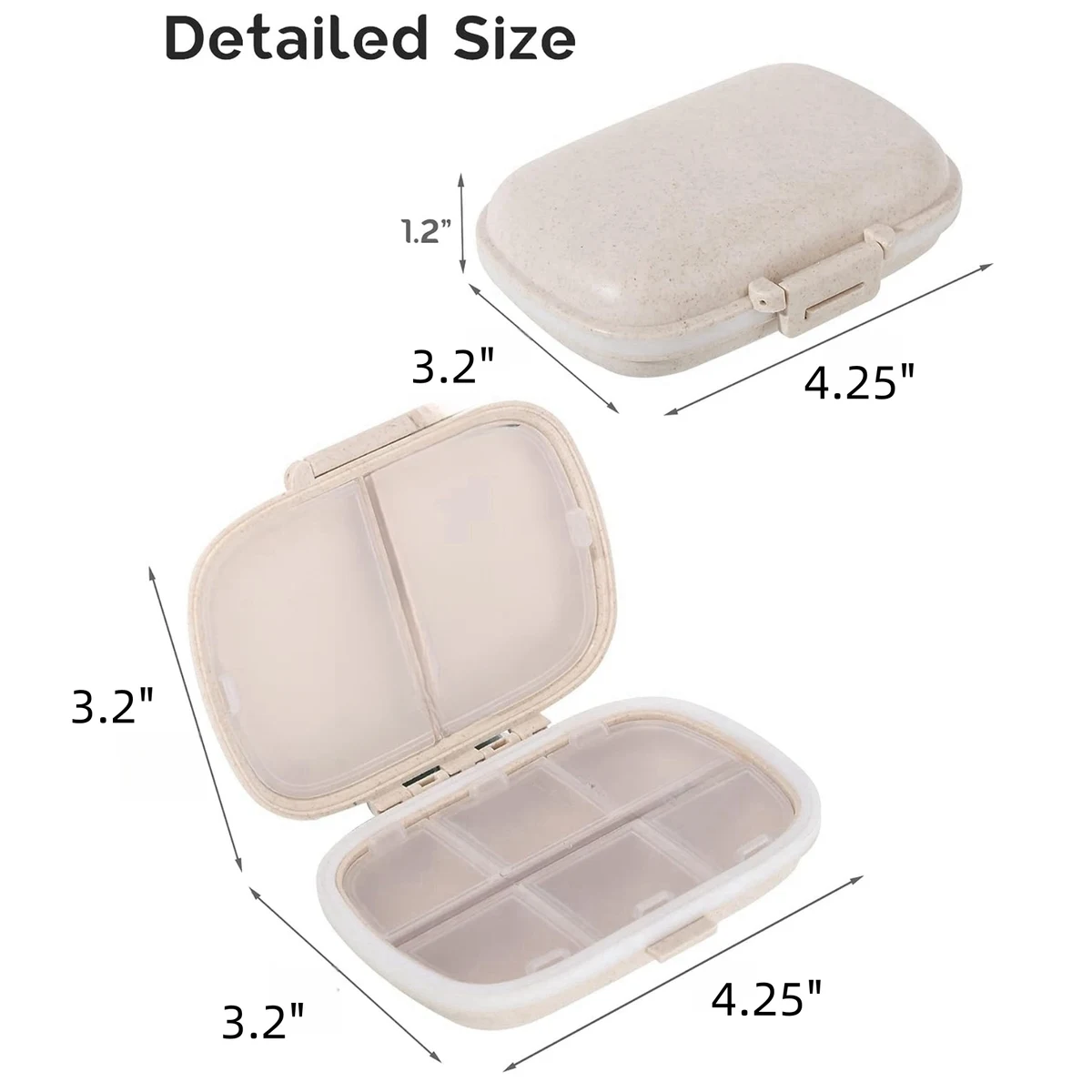 8 Compartment Travel Pill Box 1