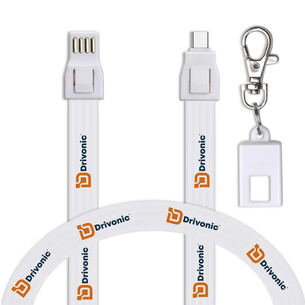 IOS and Micro 2 in 1 Lanyard Charging Cable 1