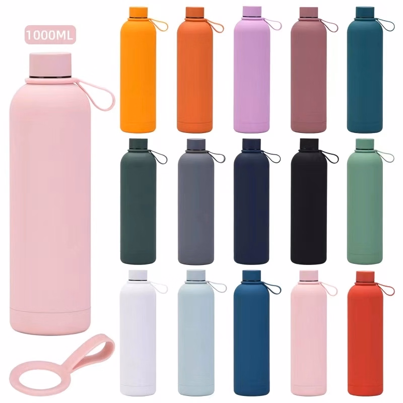 34 oz Rubber Paint Stainless Steel Water Bottle