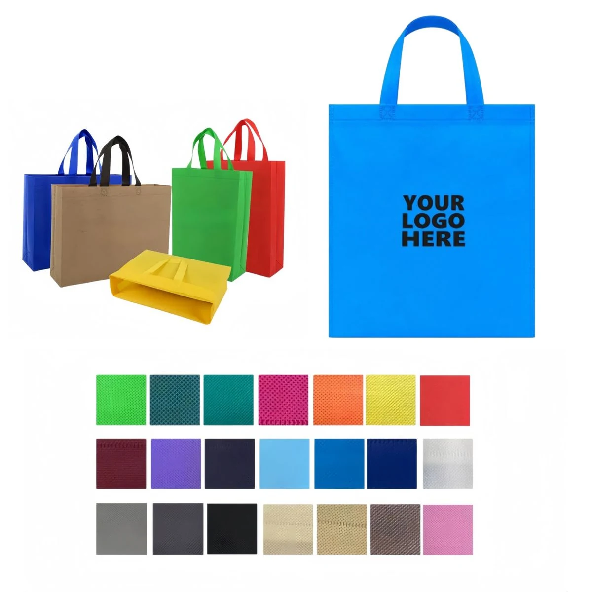 15"x12"x4" Customizable Non Woven Tote Bag 1