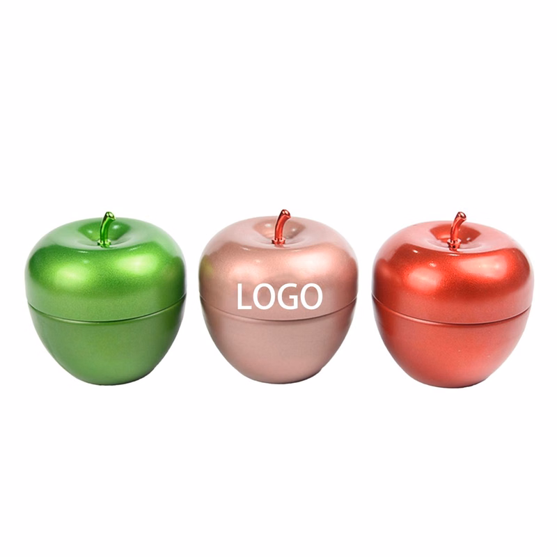Apple-Shaped Tin Caddy