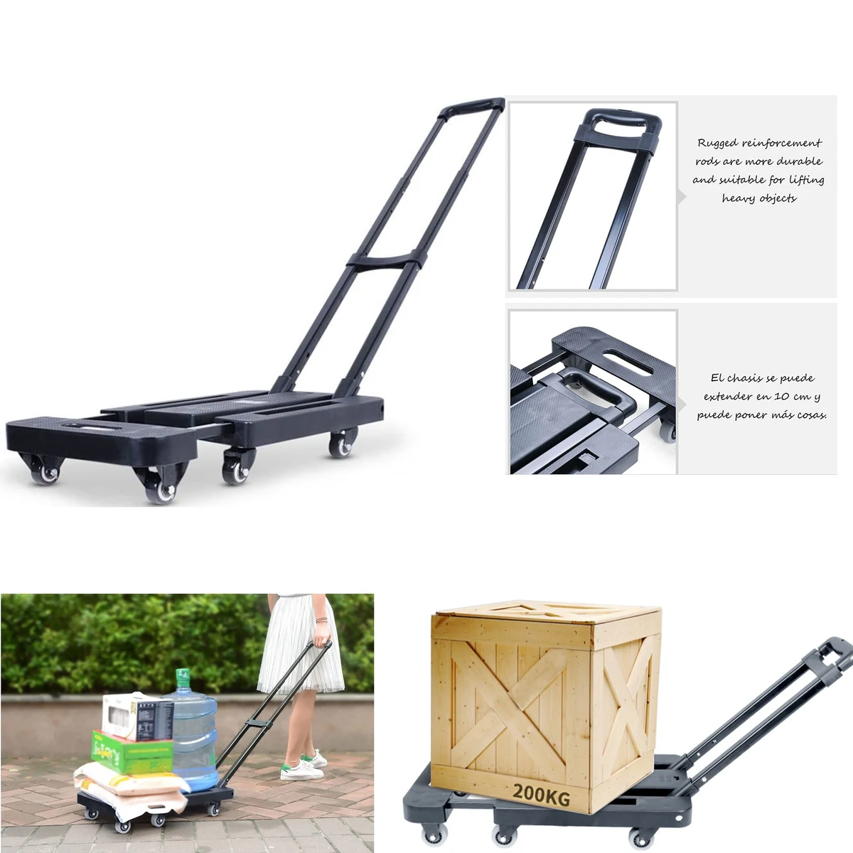 Multifunctional Foldable Trolley Portable Shopping Cart 1
