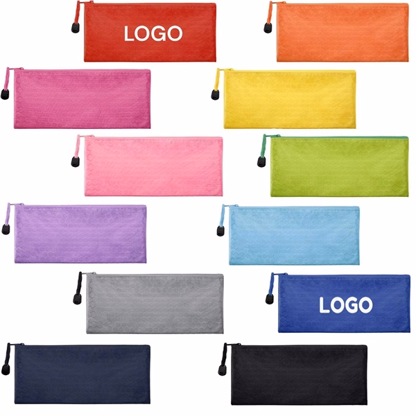 Custom Waterproof Oxford Pencil Pouch — Durable Desk Organizer & Travel Essential