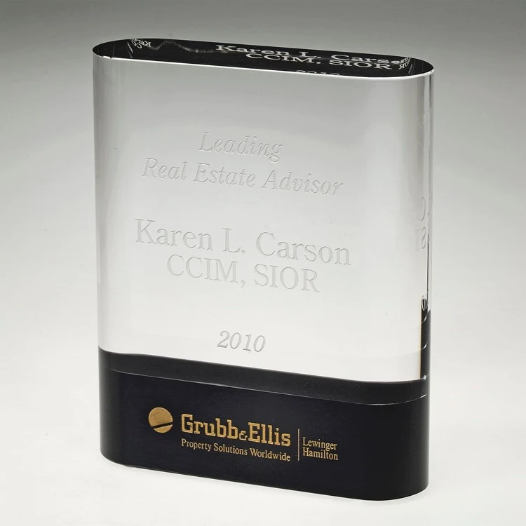 6" Nobility Crystal Award 1