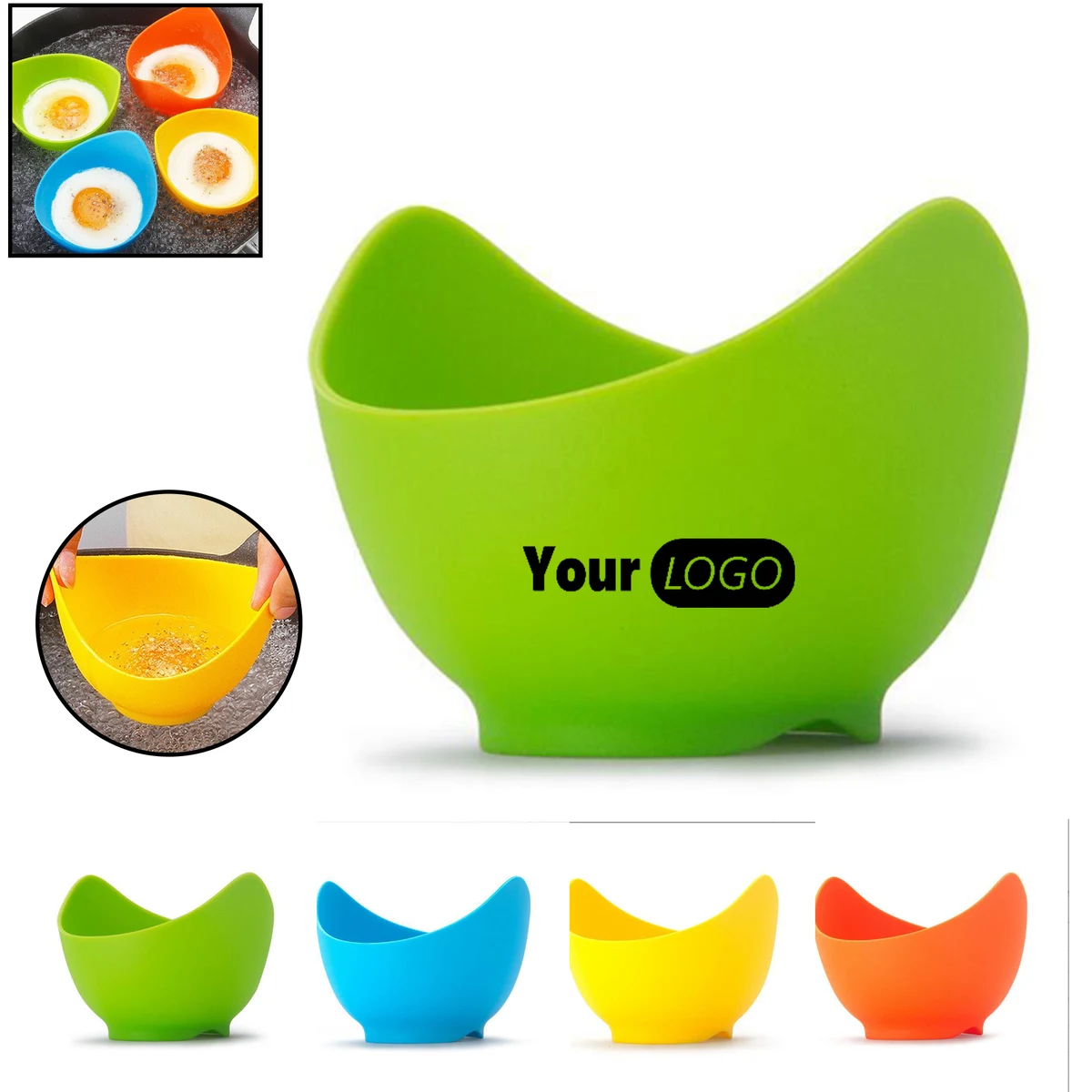 Silicone Egg Cups with Brush 1