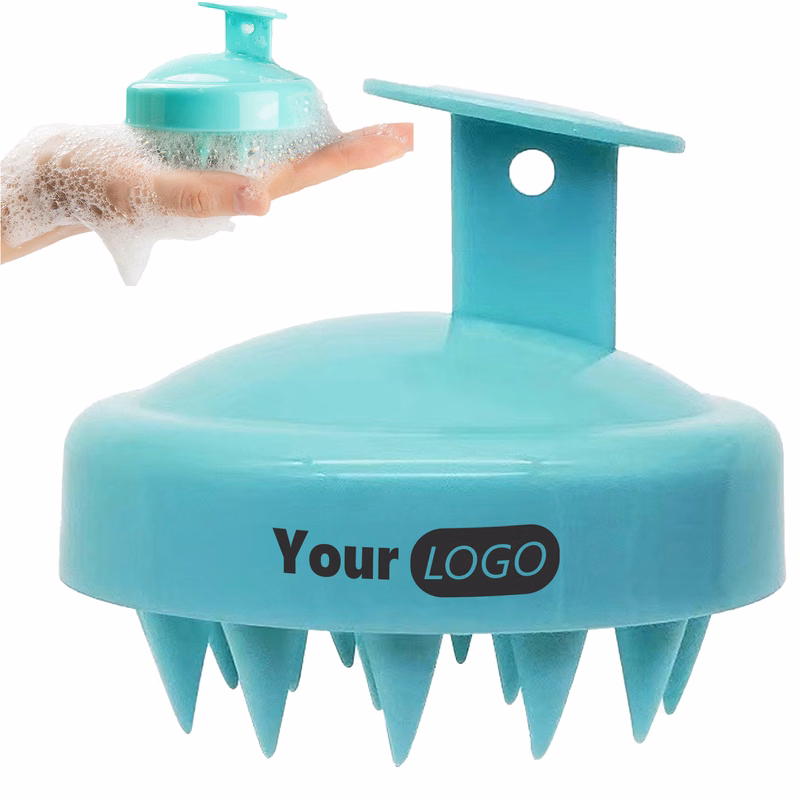Silicone Ergonomic Shampoo Brush And Scalp Exfoliator For Ultimate Scalp Care