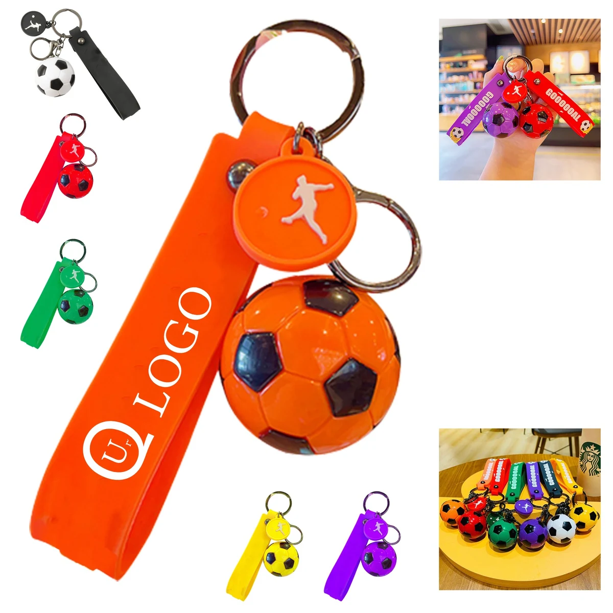 Pvc Mini Football Keychain 1