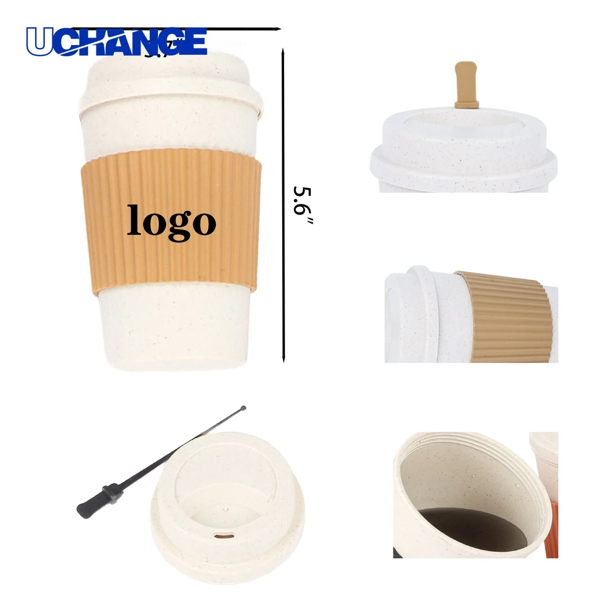 Full Color Minimalist Coffee Cup Container (16oz) 1