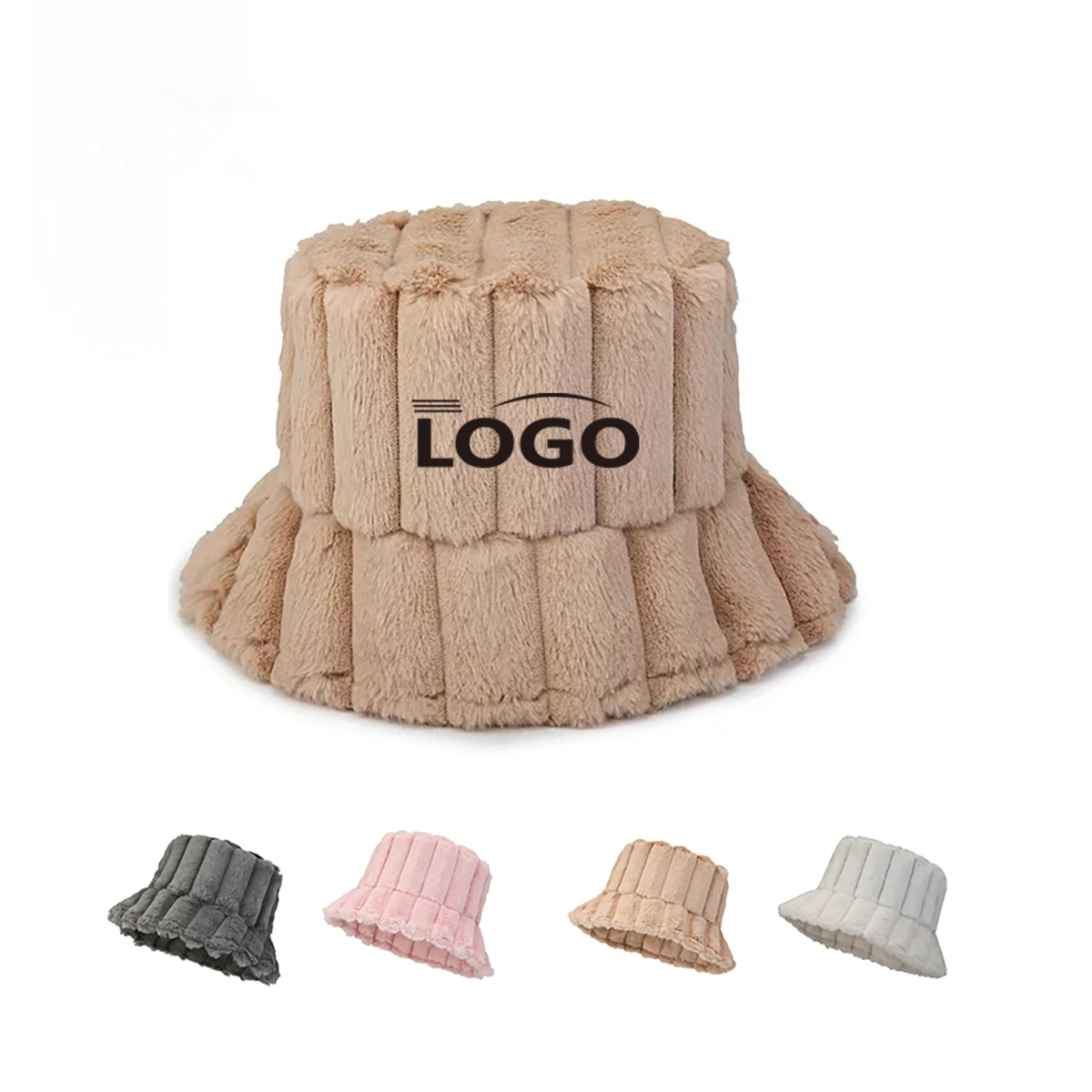 Warm Plush Bucket Hat for Cold Seasons 1