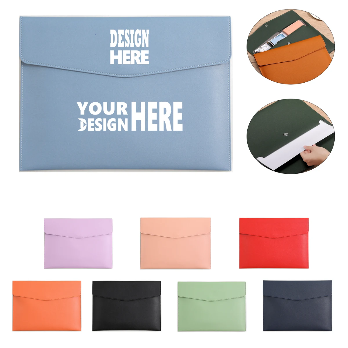 Solid Color Document Pouch 1