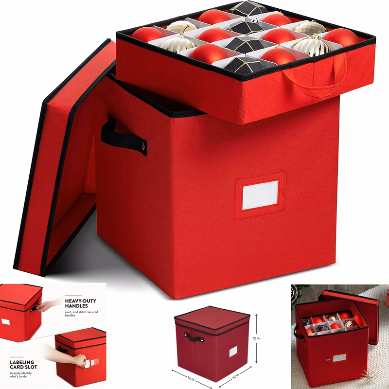 Premium Christmas Ornament Storage Box