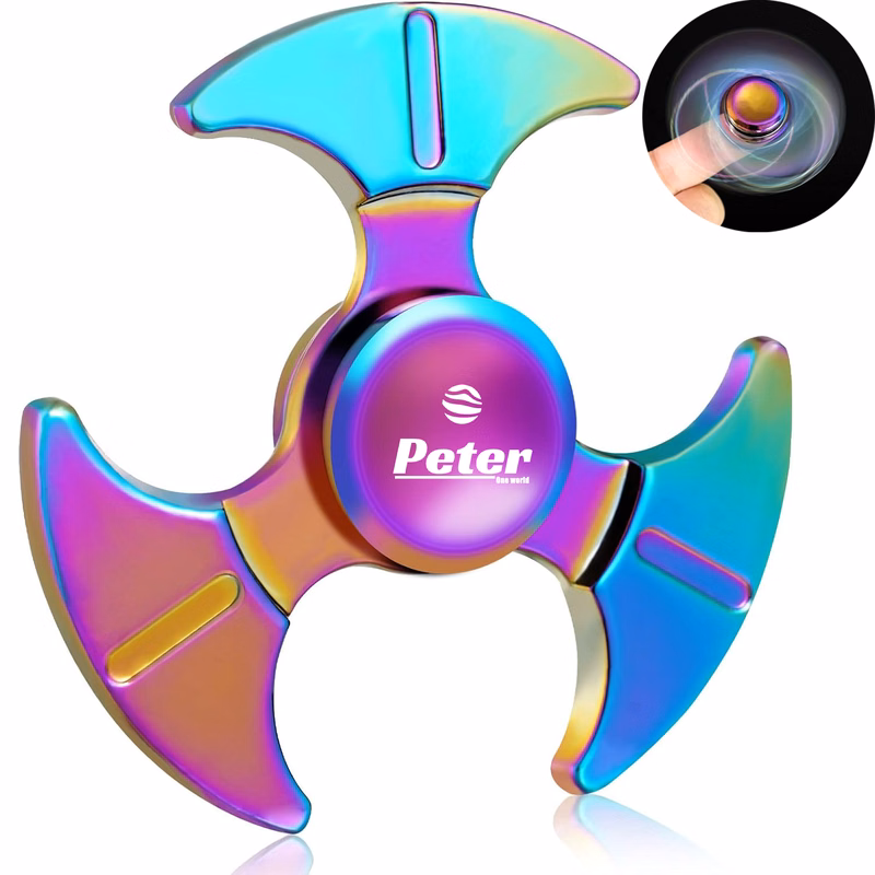 Stainless Steel Finger Fidget Spinner Anxiety Reducer Toy
