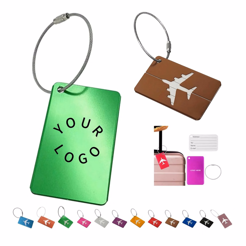 Customizable Aluminum Luggage Tag for Travel Gear