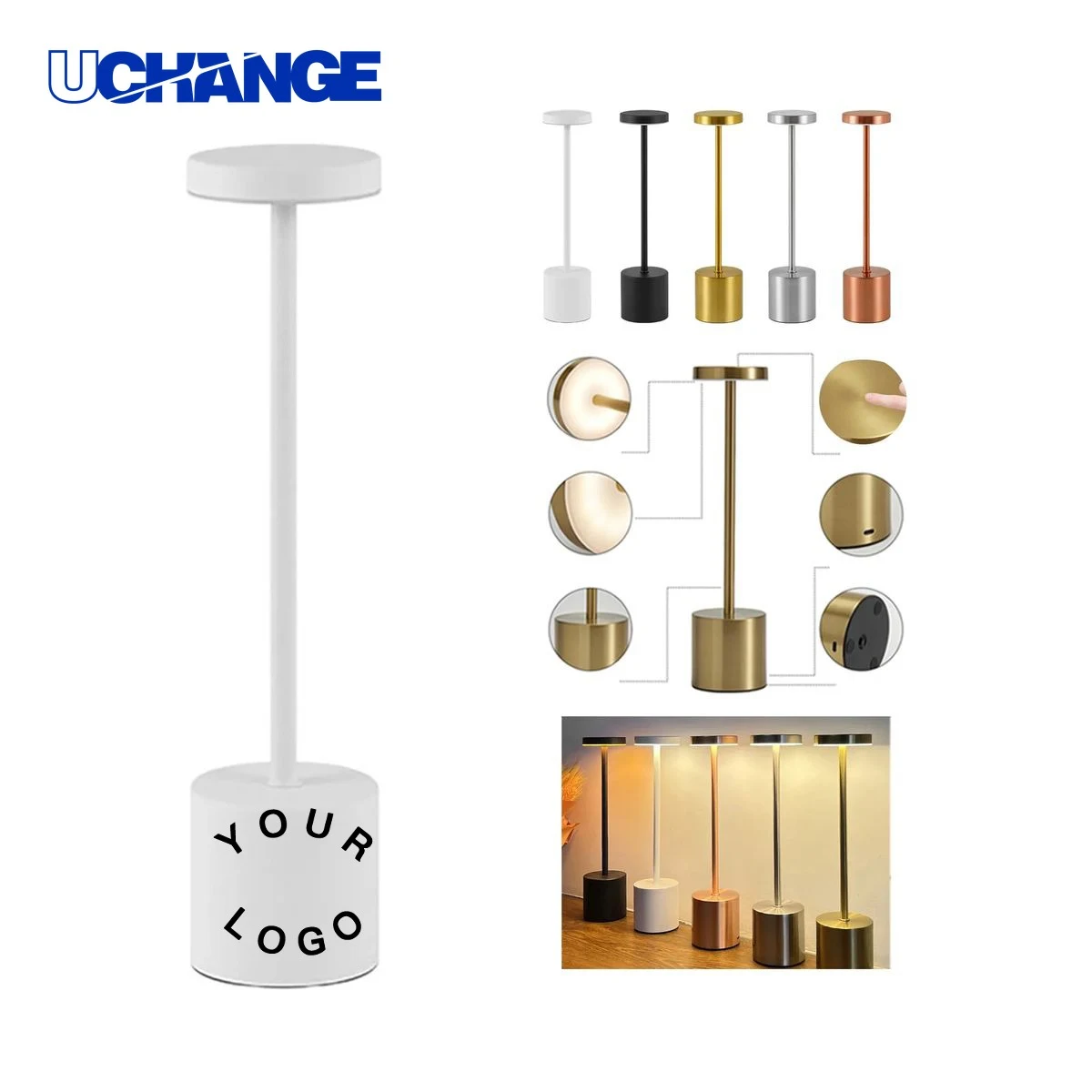 Rechargeable LED Desk Light Lamp with Touch Control 1