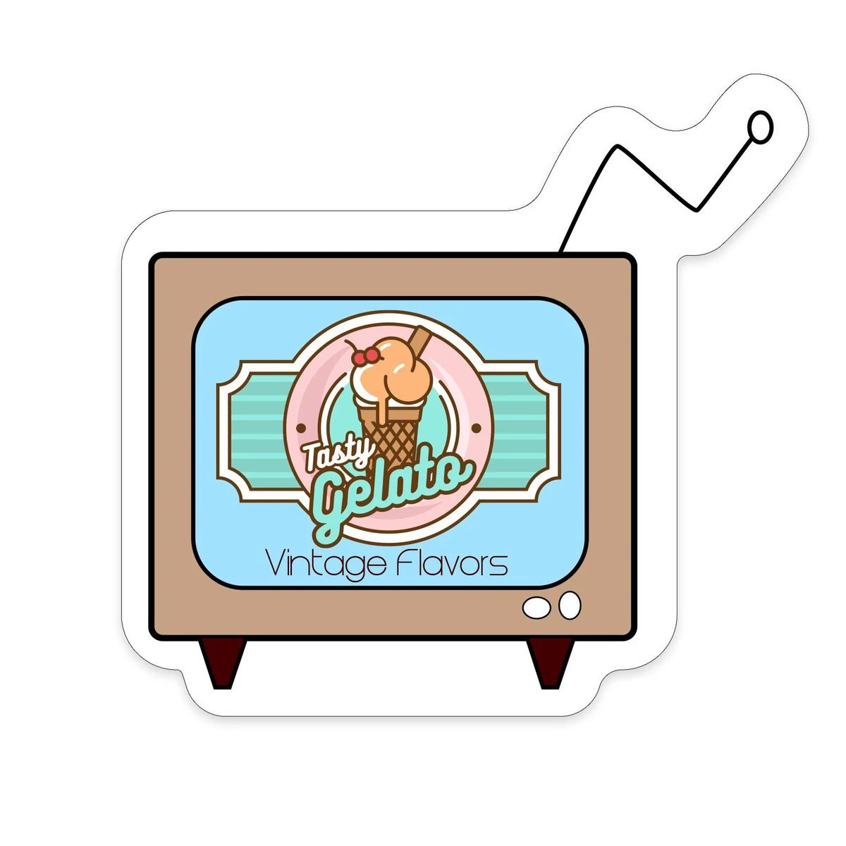 TV Shaped NoteKeeper™ Magnet 35 Mil 1