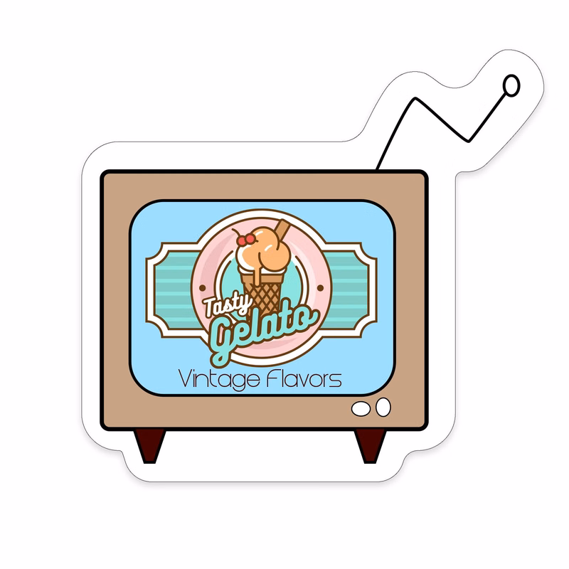 TV Shaped NoteKeeper™ Magnet 35 Mil