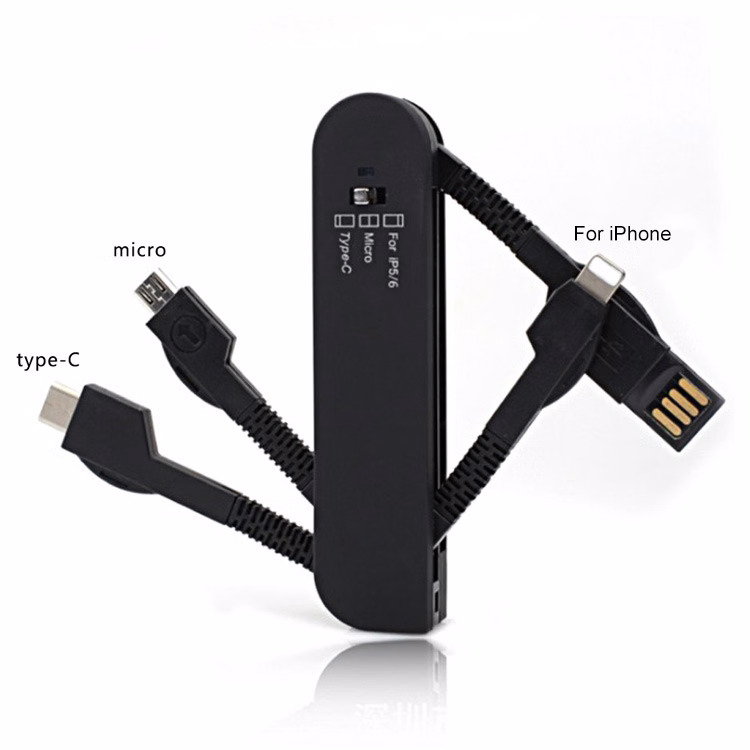 Multi Folding Pocket Knife-Like Charging Cable