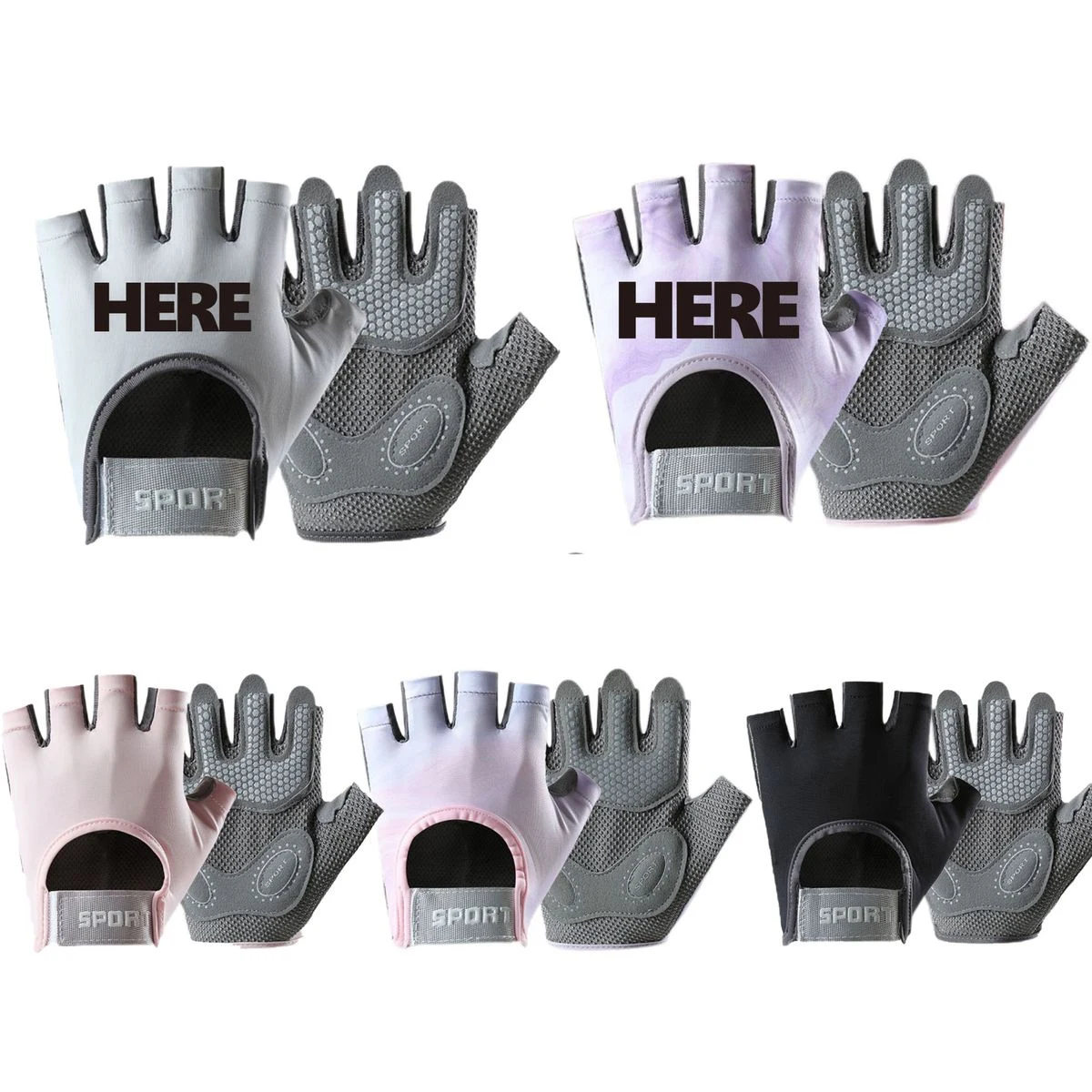 MOQ 20 Fitness Sports Anti-Slip Breathable Thin Gloves 1