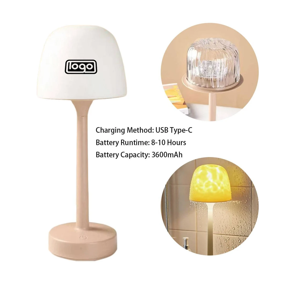 Rechargeable Dimmable Eye-Caring Desk Lamp 1