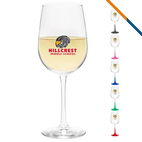 Custom 16 oz Tall Wine Glass with Slim Stem Full Color — Premium Event Drinkware 1