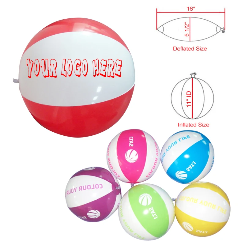 16" 2-color Beach Ball 1