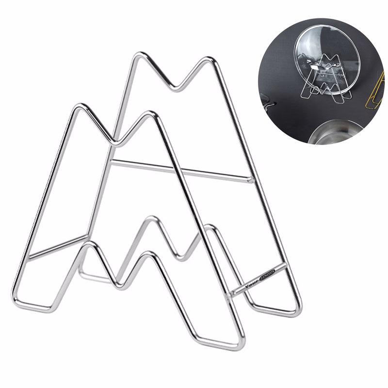 Stainless Steel Kitchen Storage Pot Cover Rack