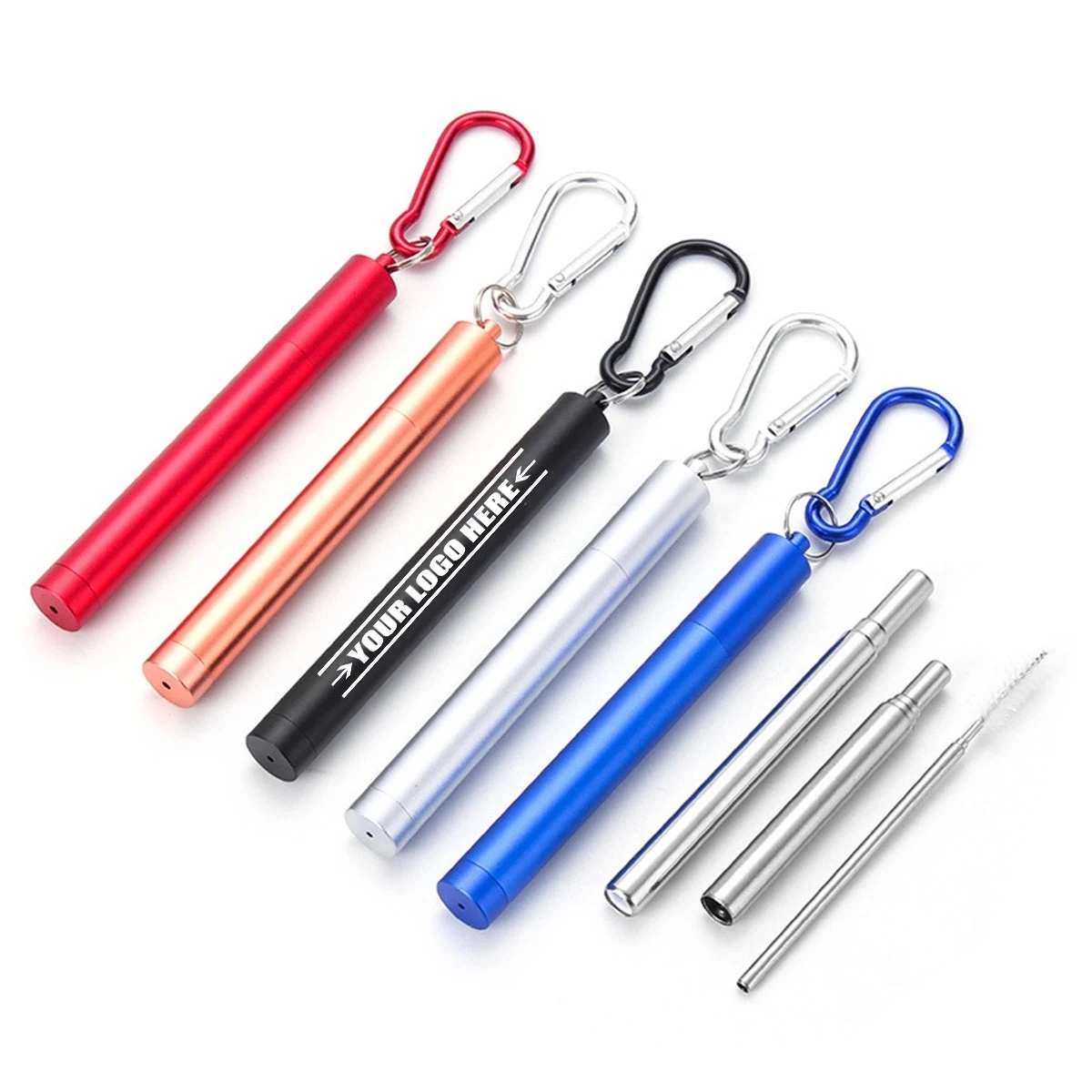 Stainless Steel Retractable Straw 1