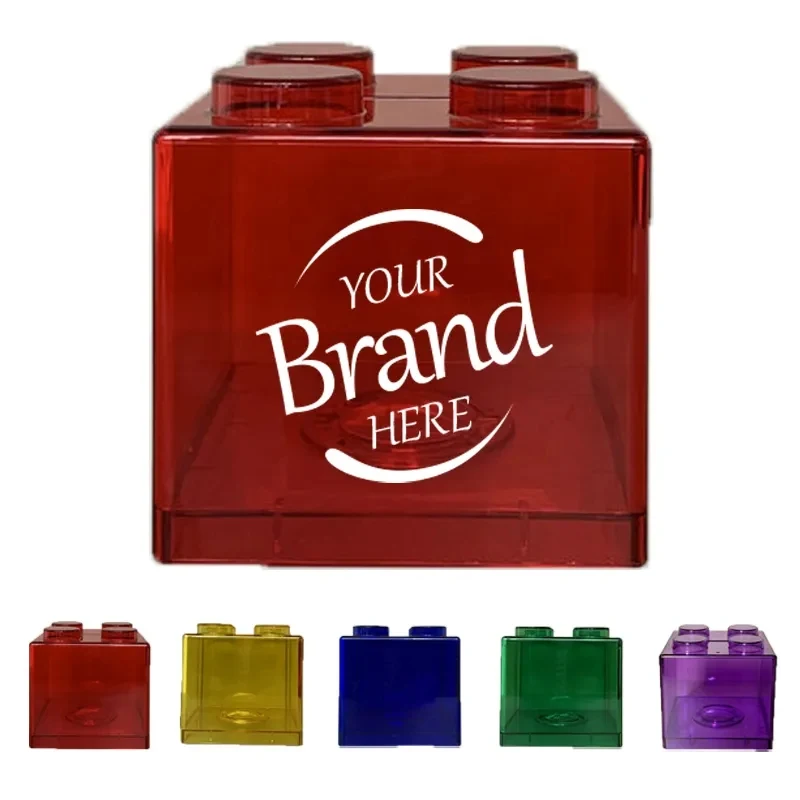 Transparent Building Block Piggy Bank 1