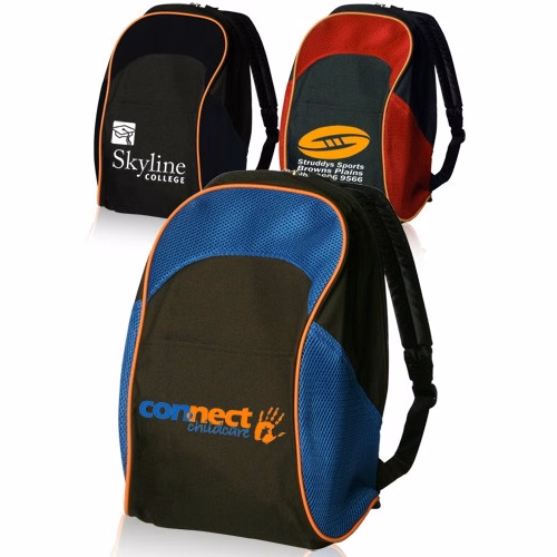 Two Tone School Backpacks - 11" W x 17"H
