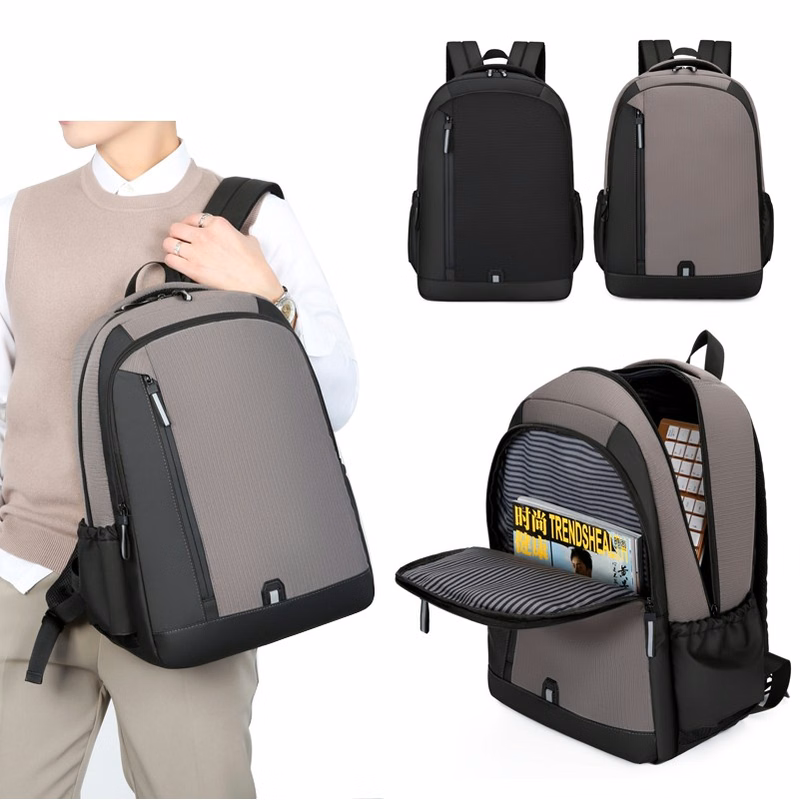 Front Vertical Zipper Pocket Business Laptop Backpack, 15.6-Inch Laptop/Tablet, Lightweight