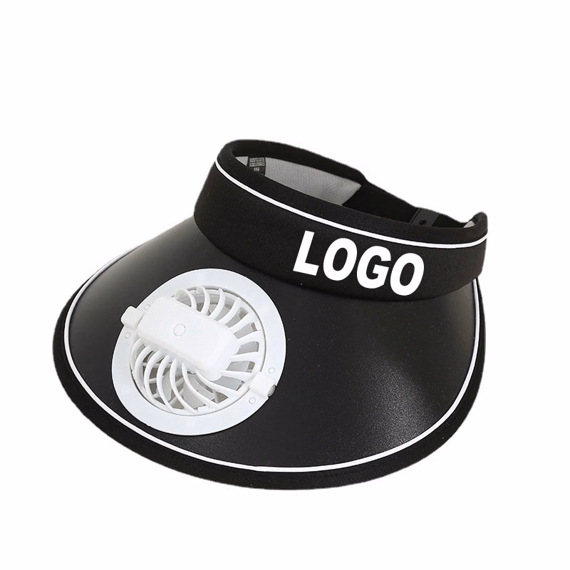 Custom Visor cap with Rechargeable fan