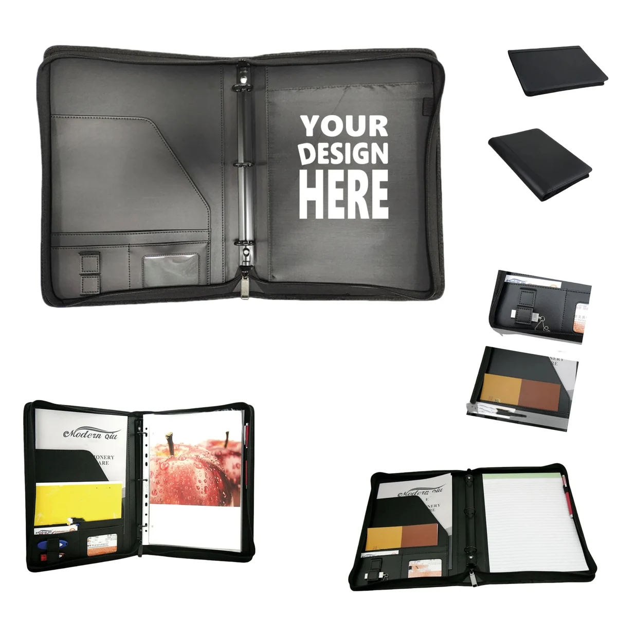 A4 PU Leather Multi-Function File Folder 1