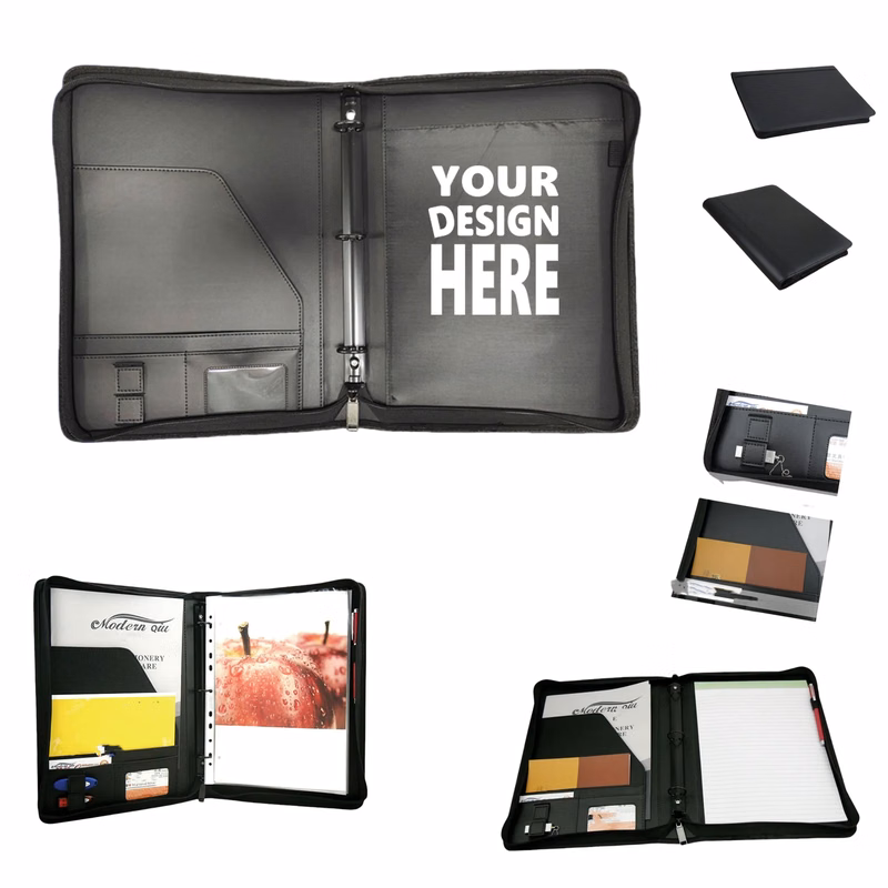 A4 PU Leather Multi-Function File Folder