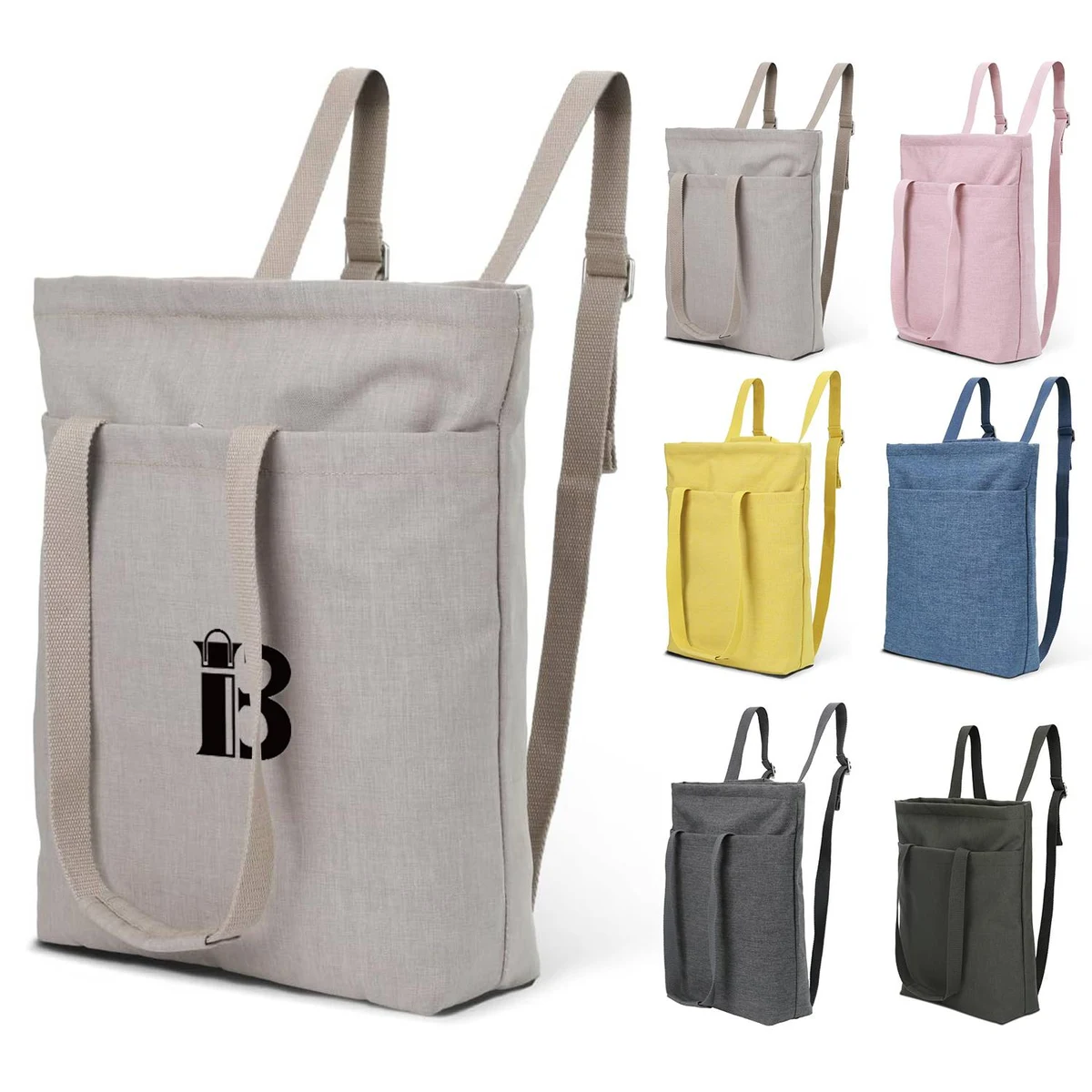 Tote Bag Backpack 2 in 1 Waterproof Holds14" Laptop 1