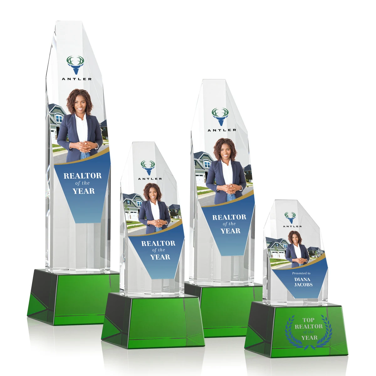 Barrhaven VividPrint™ Award on Base - Green 1