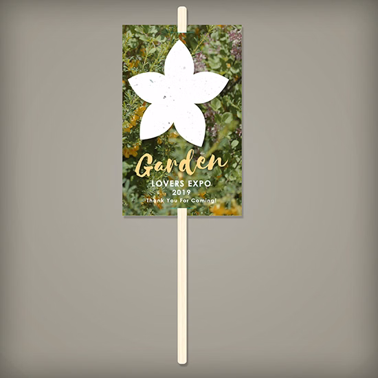 Single-Sided Wildflower Planting Sticks