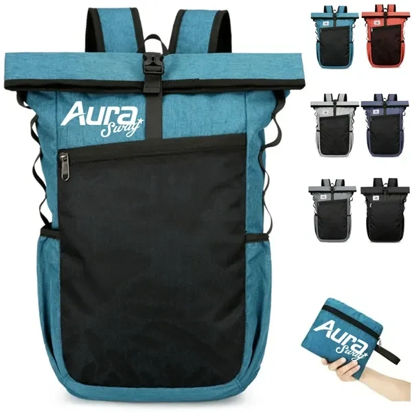 Custom Large Capacity Eco-Friendly Foldable Backpack — Corporate Travel Business Bag 1