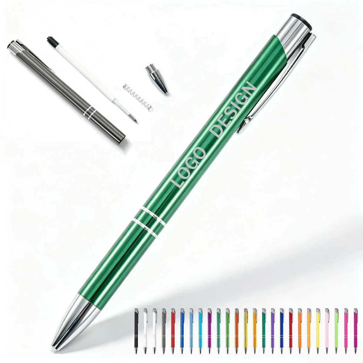 Custom Aluminum Promotional Pen, custom pen with logo imprint 1