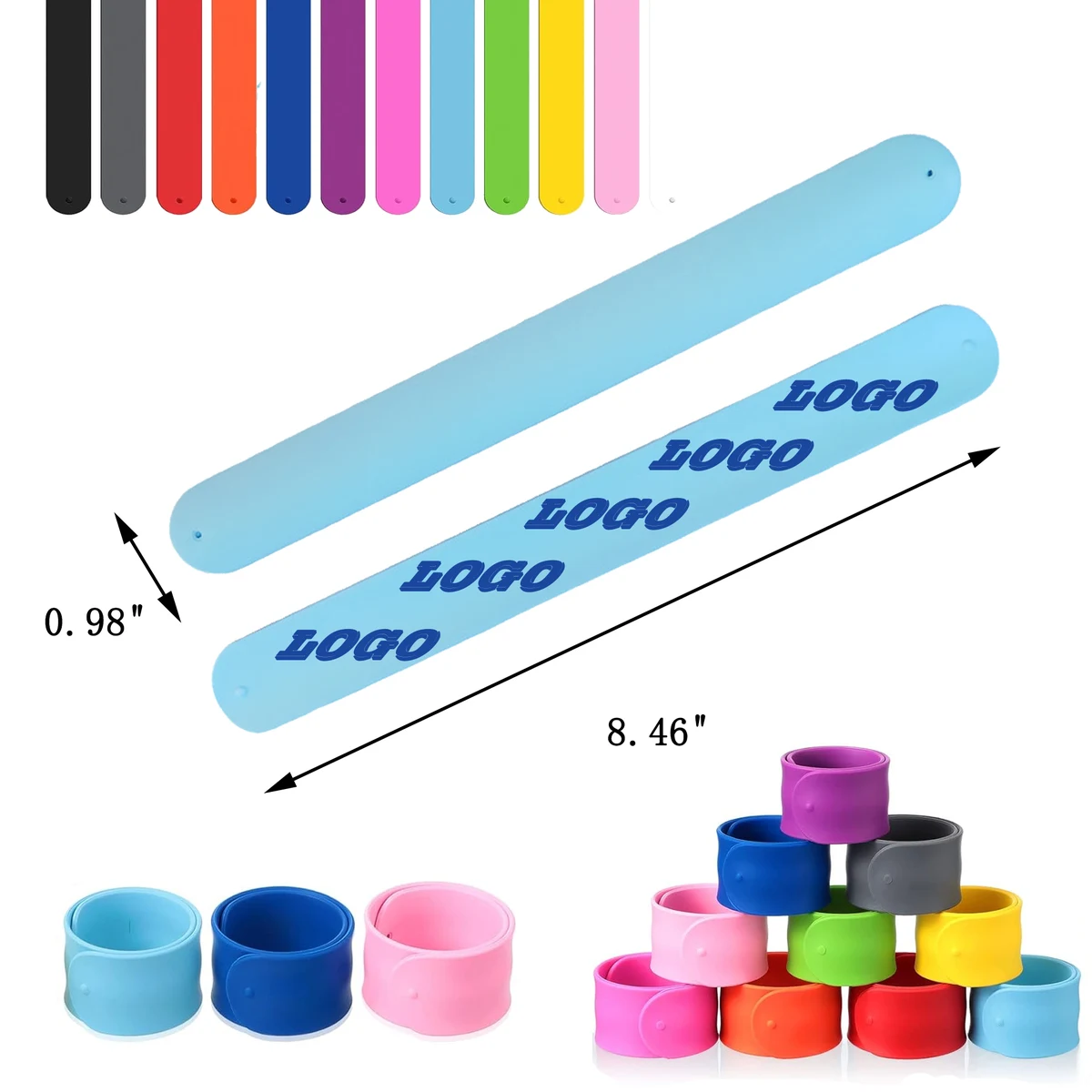 Pantone Color Code Custom Silicone Bracelet 1