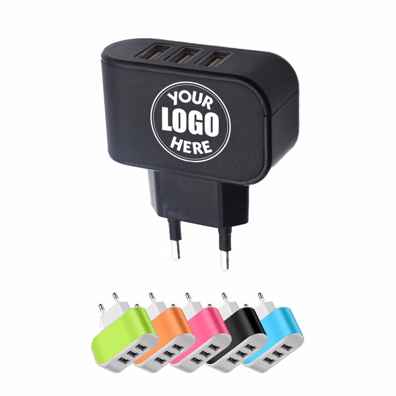 Multi Color 3 Hole Charger Plug